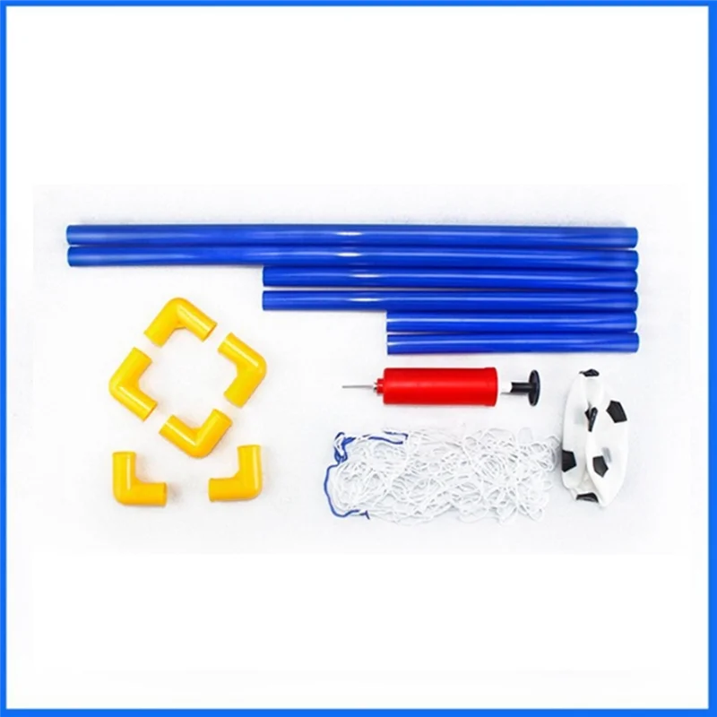 B72A DIY Soccer Net Gate Mini Outdoor Indoor Gate Goal Sports Football Frame Toy Kids Size Set Practice + Ice Hockey Set
