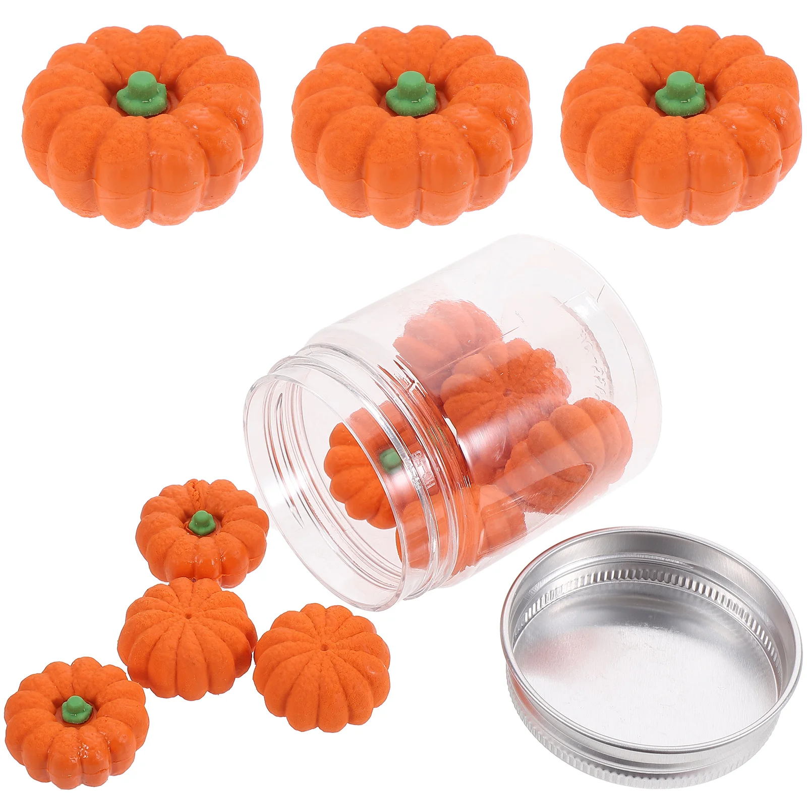 Halloween Simulated Food Pumpkin Eraser Mini Novelty Erasers Assorted Pencil for Kids Cartoon Bulk