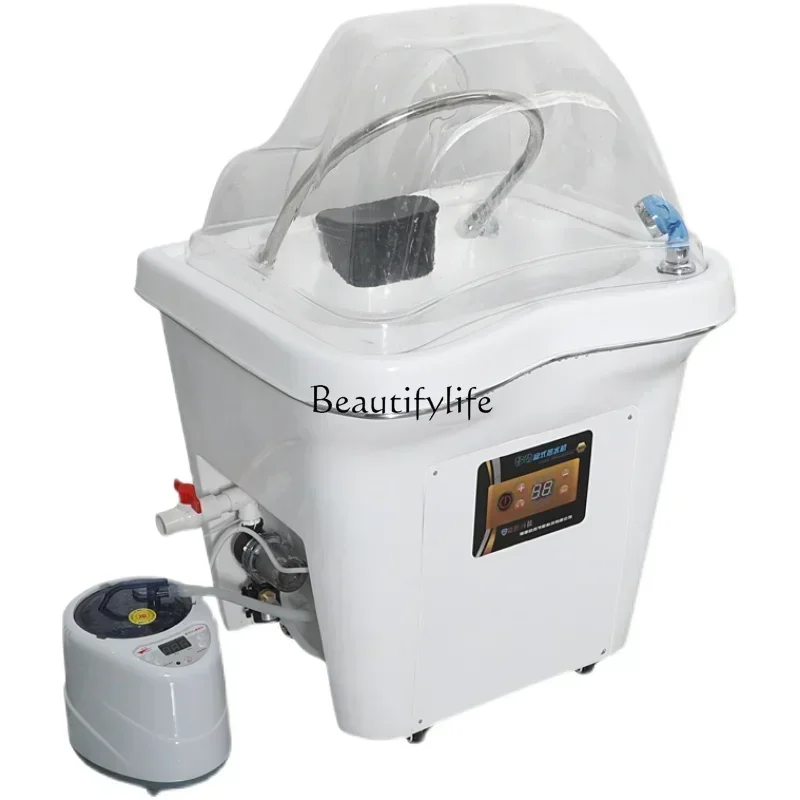 Shampoo Basin Barber Shop for Hair Salon Water Circulation Traditional Chinese Medicine Fumigation Physiotherapy Basin Head