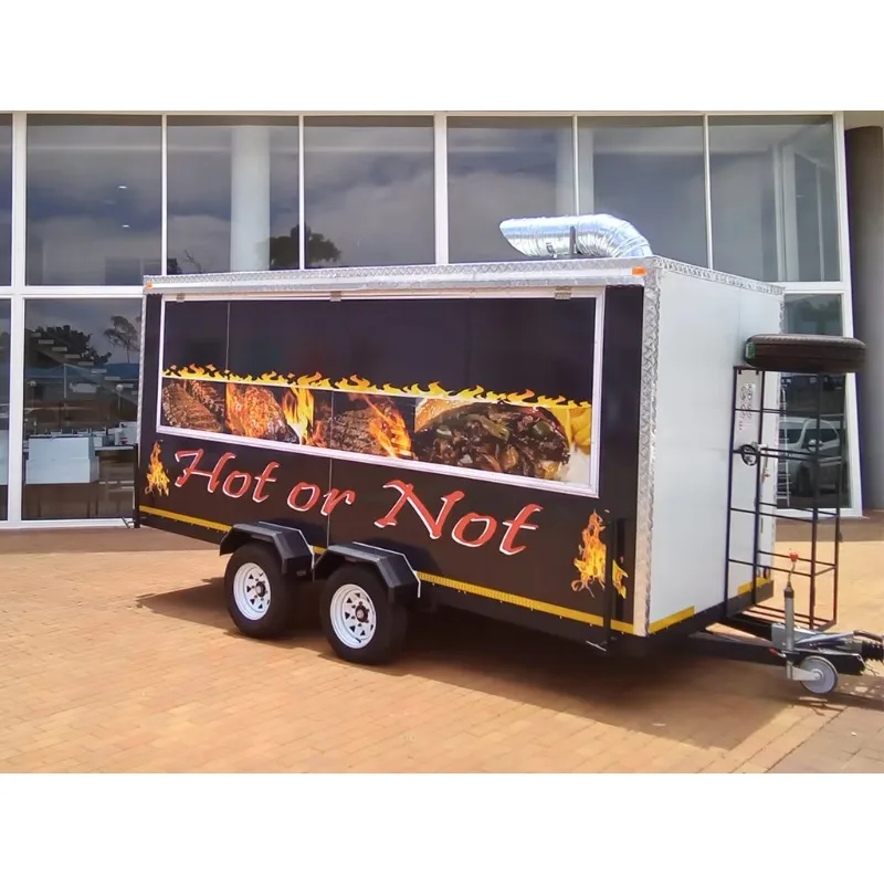 Customizable Appearance CE Valid Outdoor Hot Dog Coffee Cart Mobile Fast Food Trailer Ice Cream Truck Juice Bar For Sale