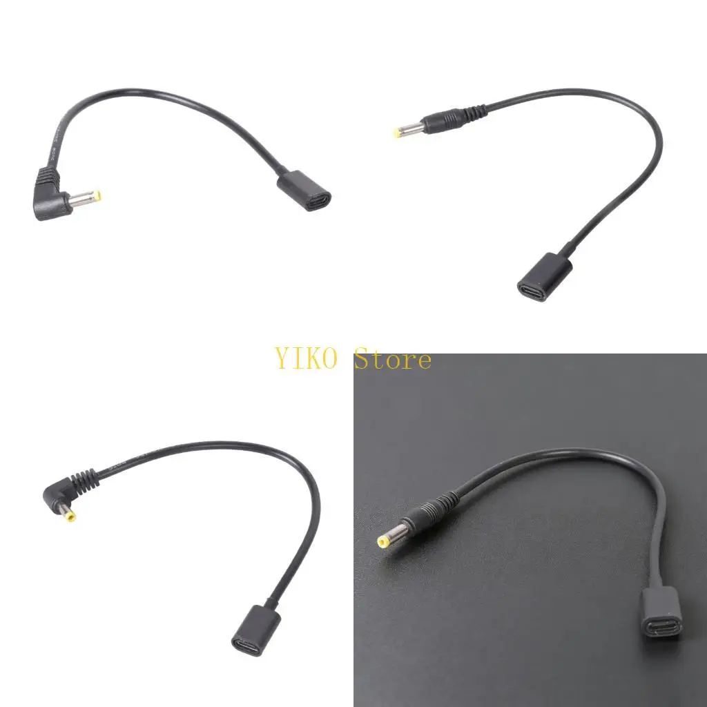 K32C Straight Head USB C Female To 4.0x1.7mm DC5V Power Adapter Cable Cord Wire For Router Box Camera