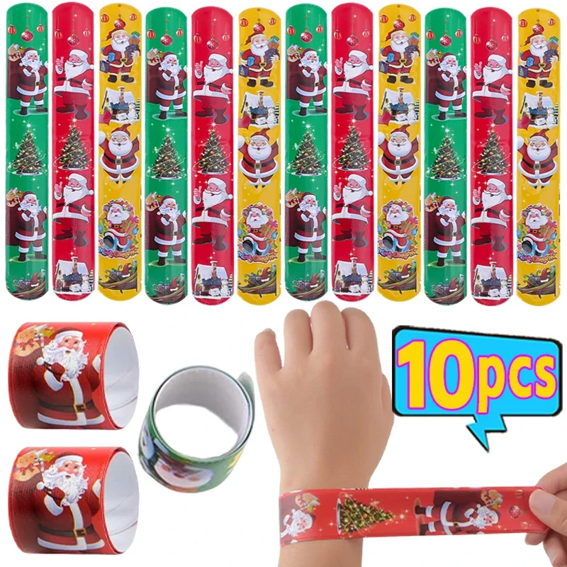 Christmas Halloween Slap Bracelets Funny Ghost Party Halloween Gifts Kids Adults Cartoon Pumpkin Happy Halloween Party Decor