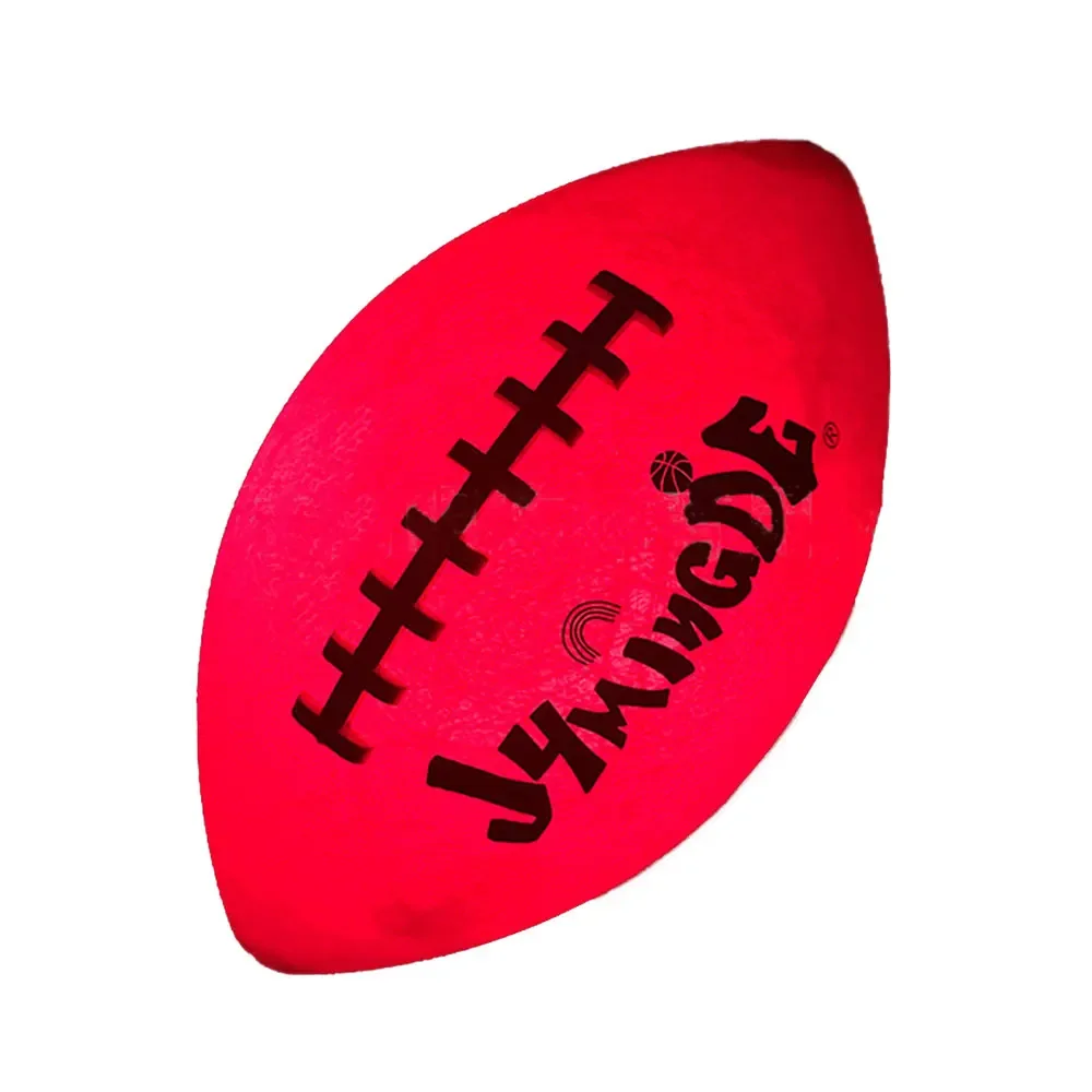 Light Up American Football Ball LED Size 6 Glow In Dark Rugby Ball Night Match Glowing Training Ball for Kids Youth