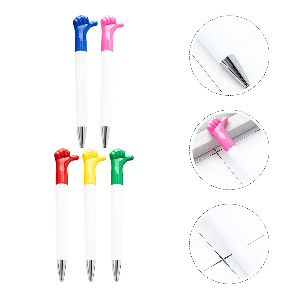 

10Pcs Creative Cartoon Hand Gesture Ballpoint Pens Motivational Quotes Smooth Writing Fun Pens Bulk Nurse Teacher School Tokens