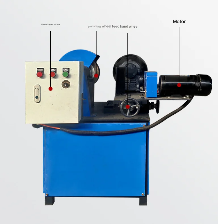 Small External Round Tube Polishing Aluminum Copper and Stainless Steel rust Removal Machine Grinding Machine