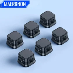 3/6PCS Portable Desk Tidy Management Clips Cable Protector Magnetic Cable Clips For Mouse Earphone Wire Organizer Cable Holder