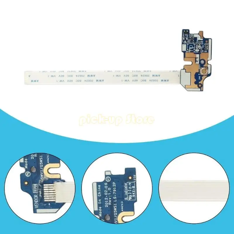 Q5WA кнопка питания платы быстрое установка для 571G E1531 LS-7912P Notebook Model