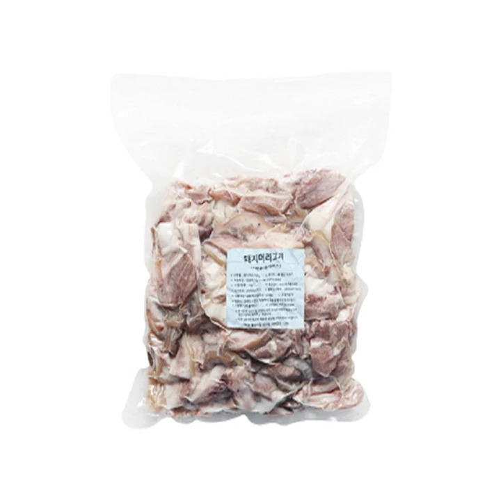 1kg of pork head meat (slices for soup rice) 2 packs (B)