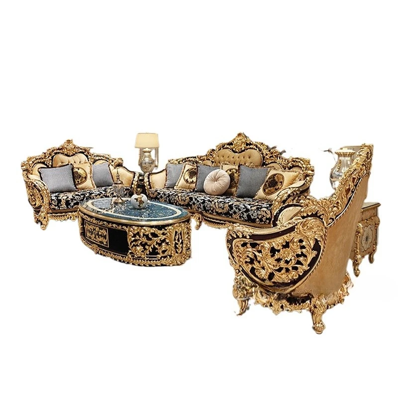 

New French aristocratic sofa, living room furniture European style luxury high-end court style luxury