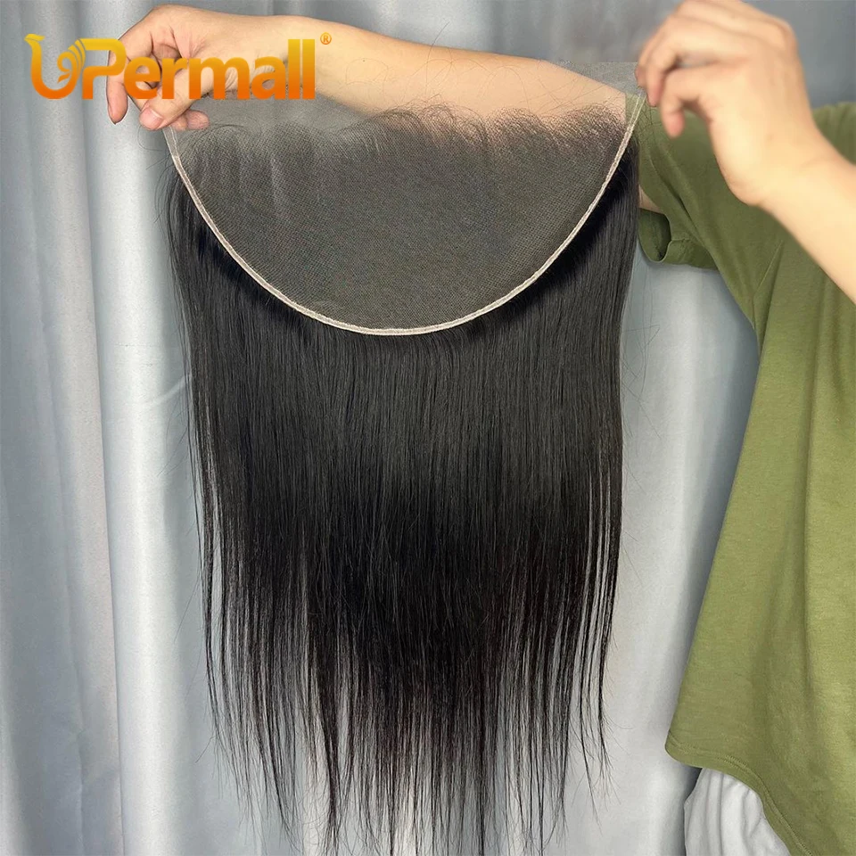 Upermall-onda de cuerpo liso con encaje Frontal, 28 y 30 pulgadas, HD Real, 13x6, 13x4, prearrancado, 5x5, 6x6, cierre completo suizo, solo 100 cabello humano