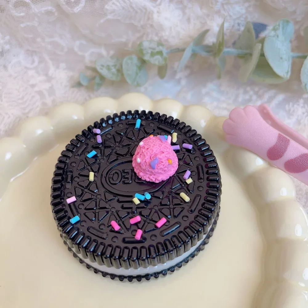 Simulation Big Oreo Biscuit Pinching Toy Food Play Mochi Taba Squeeze Dessert Toys Chocolate TPR Slow Rebound Toy Fidget Toy