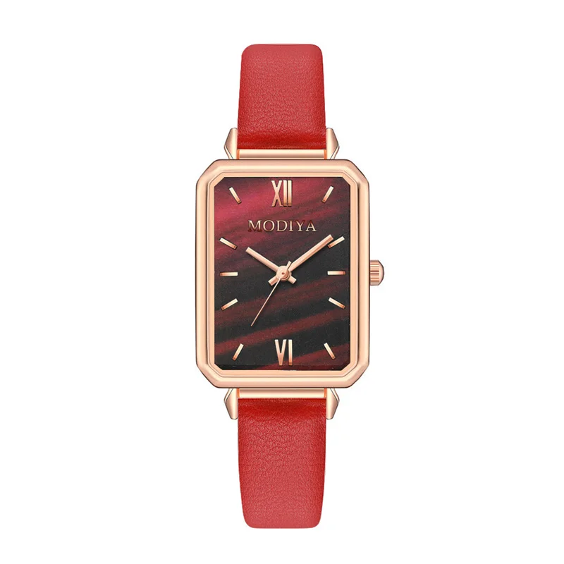 Creative Simplicity Women Watch Leather Women\'s Watch Ladies Leather Strap Leisure Simple Watches Inspiration Leather Strap