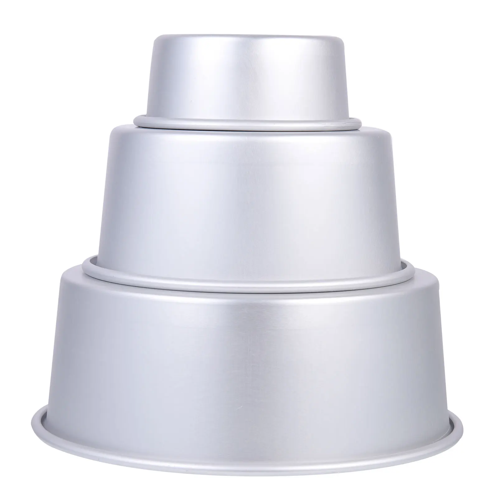 

3 Pcs Pan Molds Aluminum Alloy Non Stick Deep Dessert Mold Round Deep Dessert Baking Supplies Chocolate Pudding molds