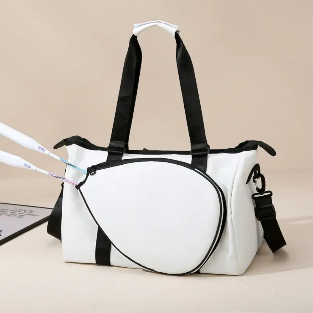 

Large Capacity Tennis Racket Bag with Handle Adjustable Tennis Shoulder Bag Beauty Pure Color Sports Fitness Bag Youth