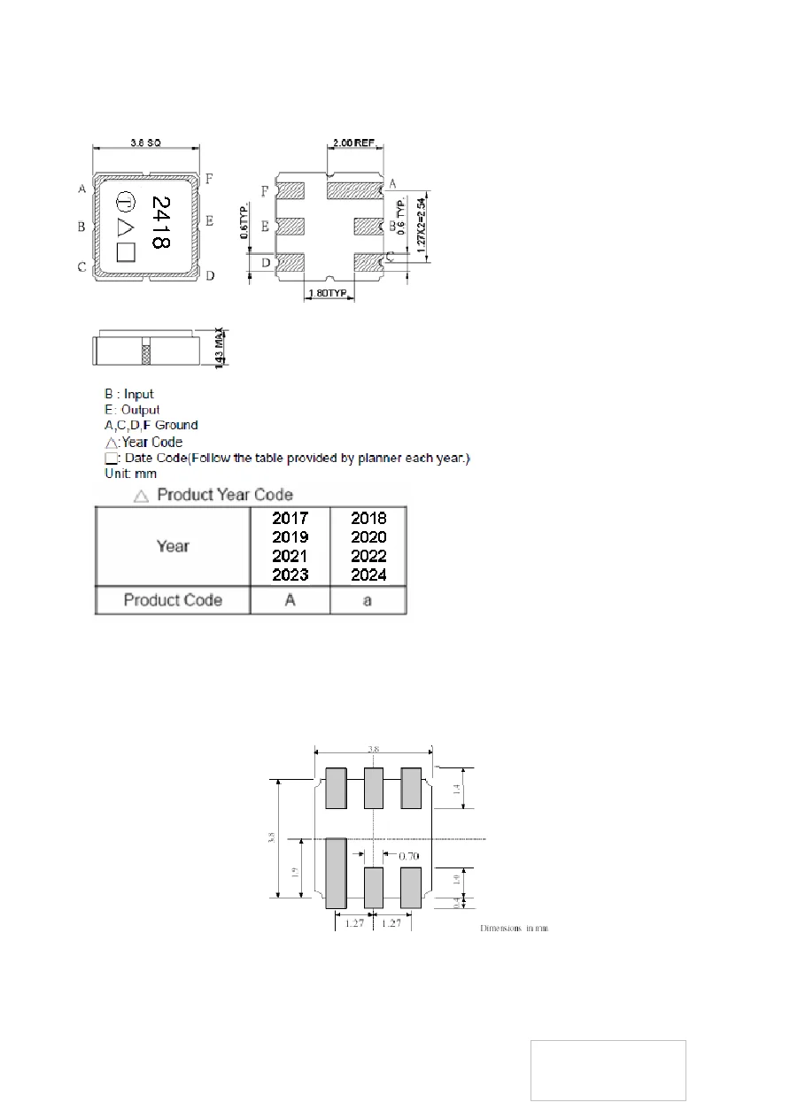 (10PCS)  TA2418A Code 2418 New Original 482MHz Encapsulated SMD SAW Filter in stock