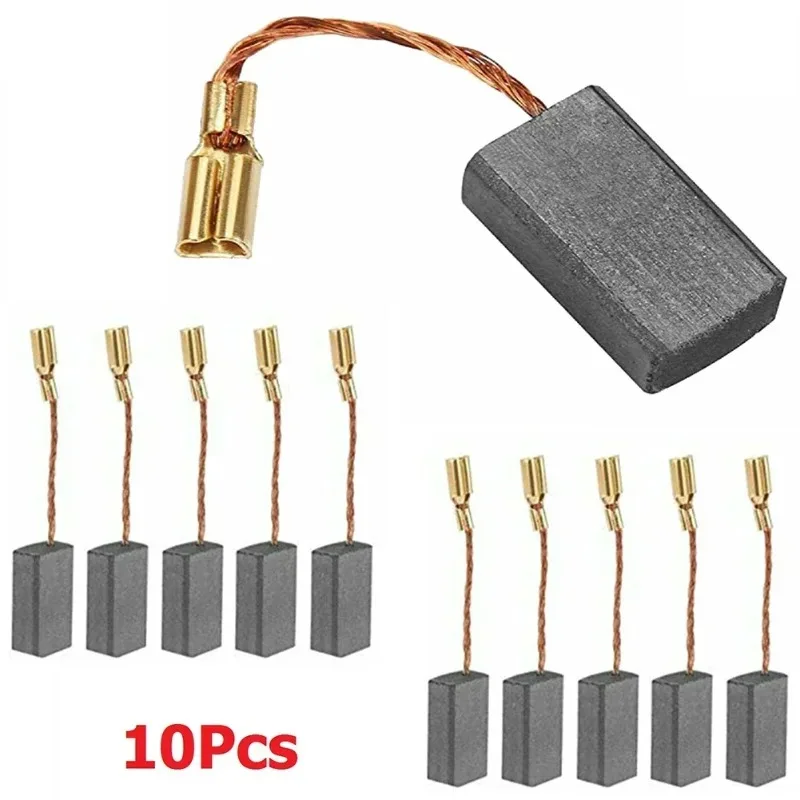 

10 шт. угольных щеток для угловой шлифовальной машины Bosch GWS6-100, 15 мм x 8 мм x 5 мм, аксессуары для электроинструментов
