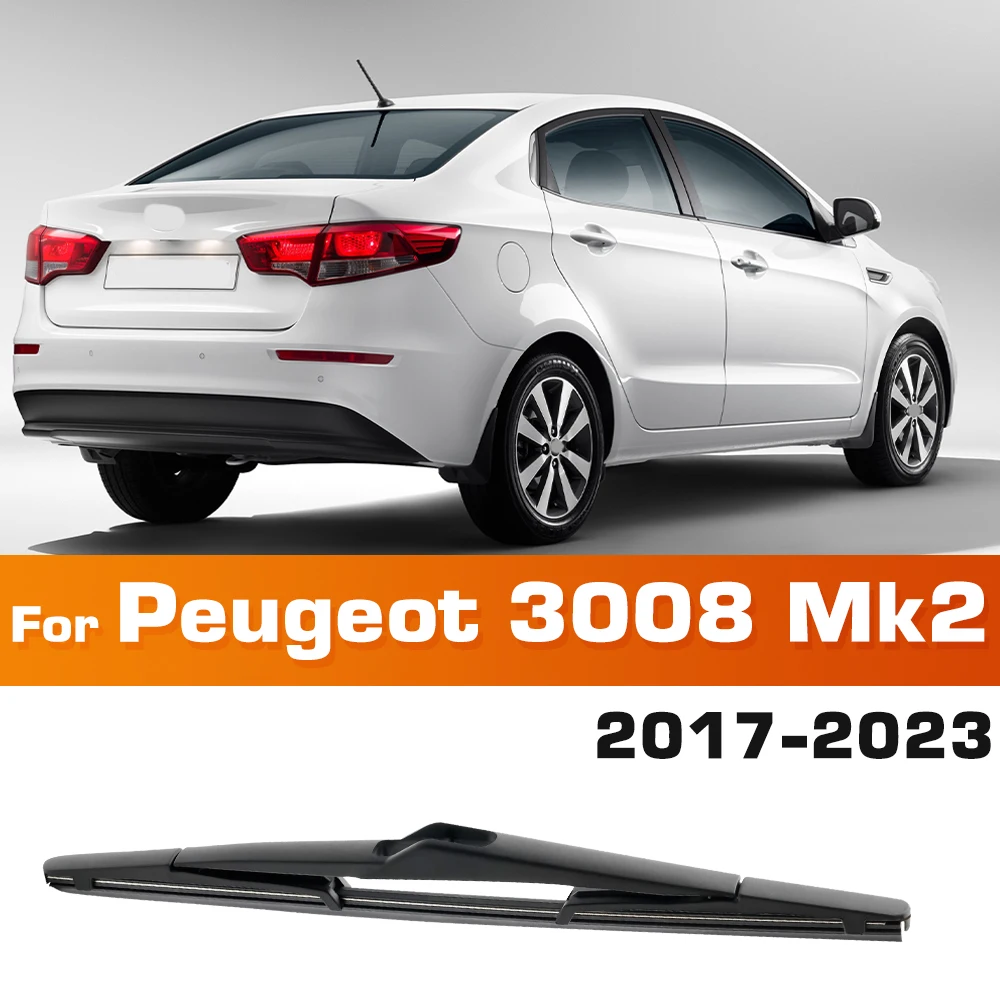 Scheibenwischer 12" Heckscheibenwischerblatt für Peugeot 3008 Mk2 2017 - 2023 Windschutzscheibe Windschutzscheibe Heckscheibe