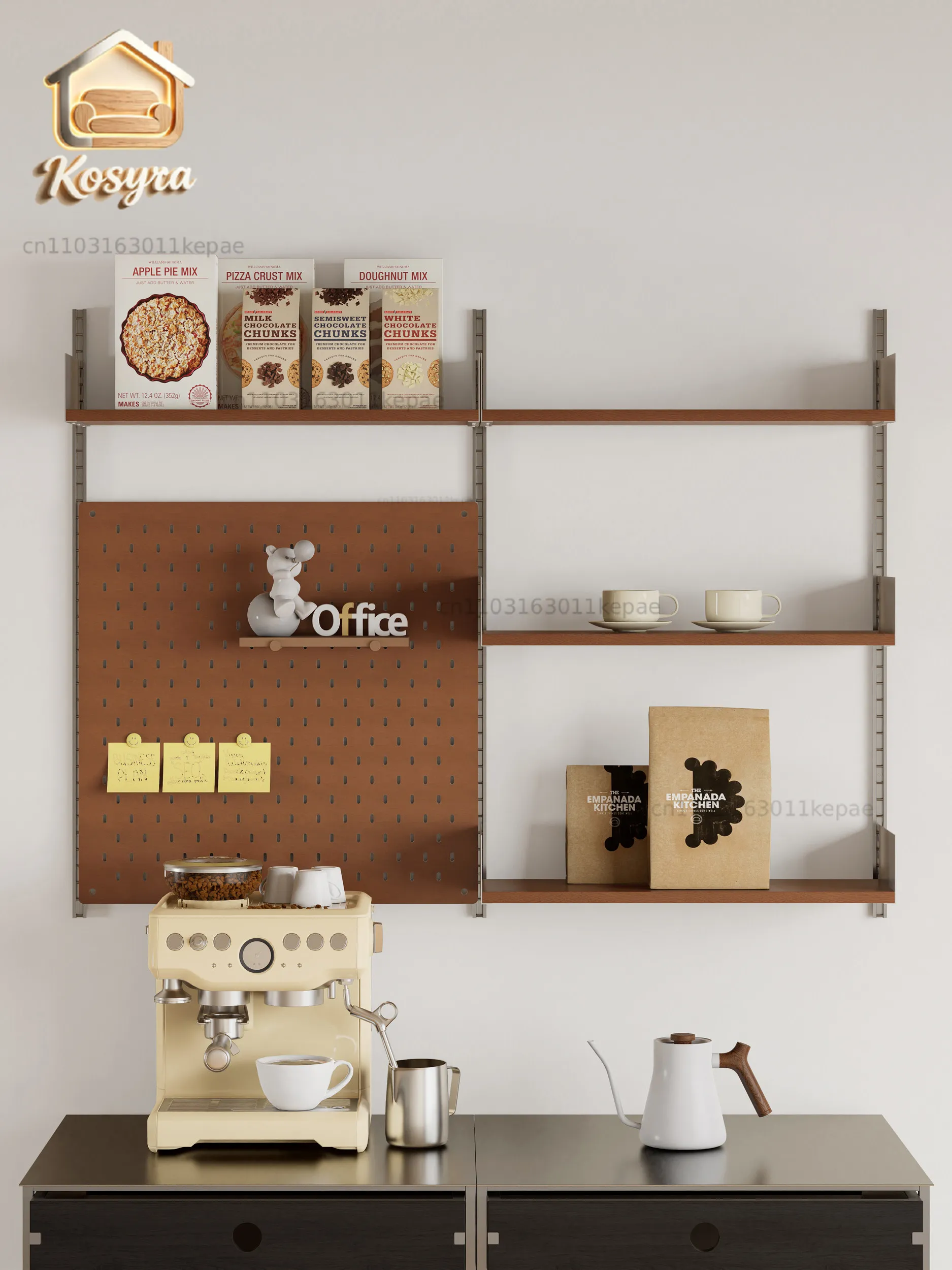 Fanmo vitsoe606 wall hole plate shelf, small apartment wall-mounted storage rack, track ornament bookshelf