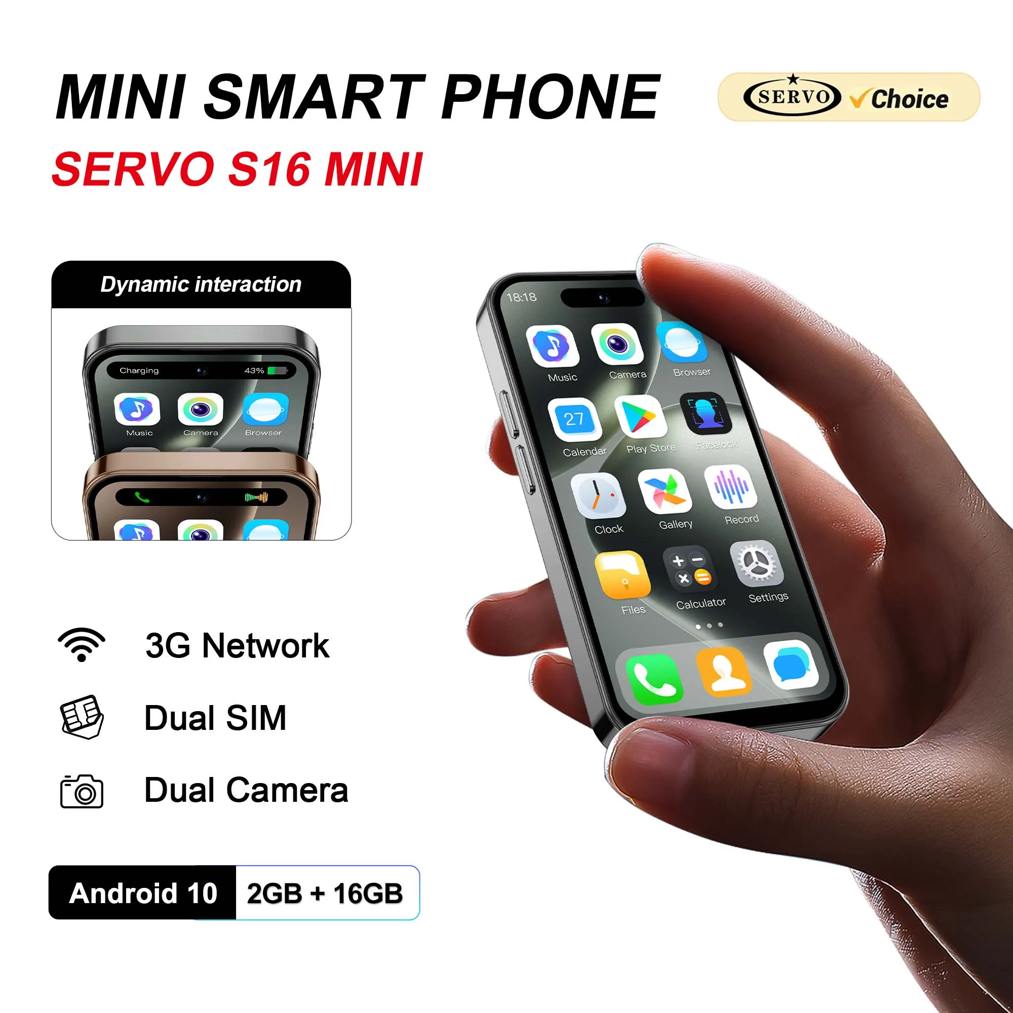 SERVO 3G Mini Smartphone 3.9