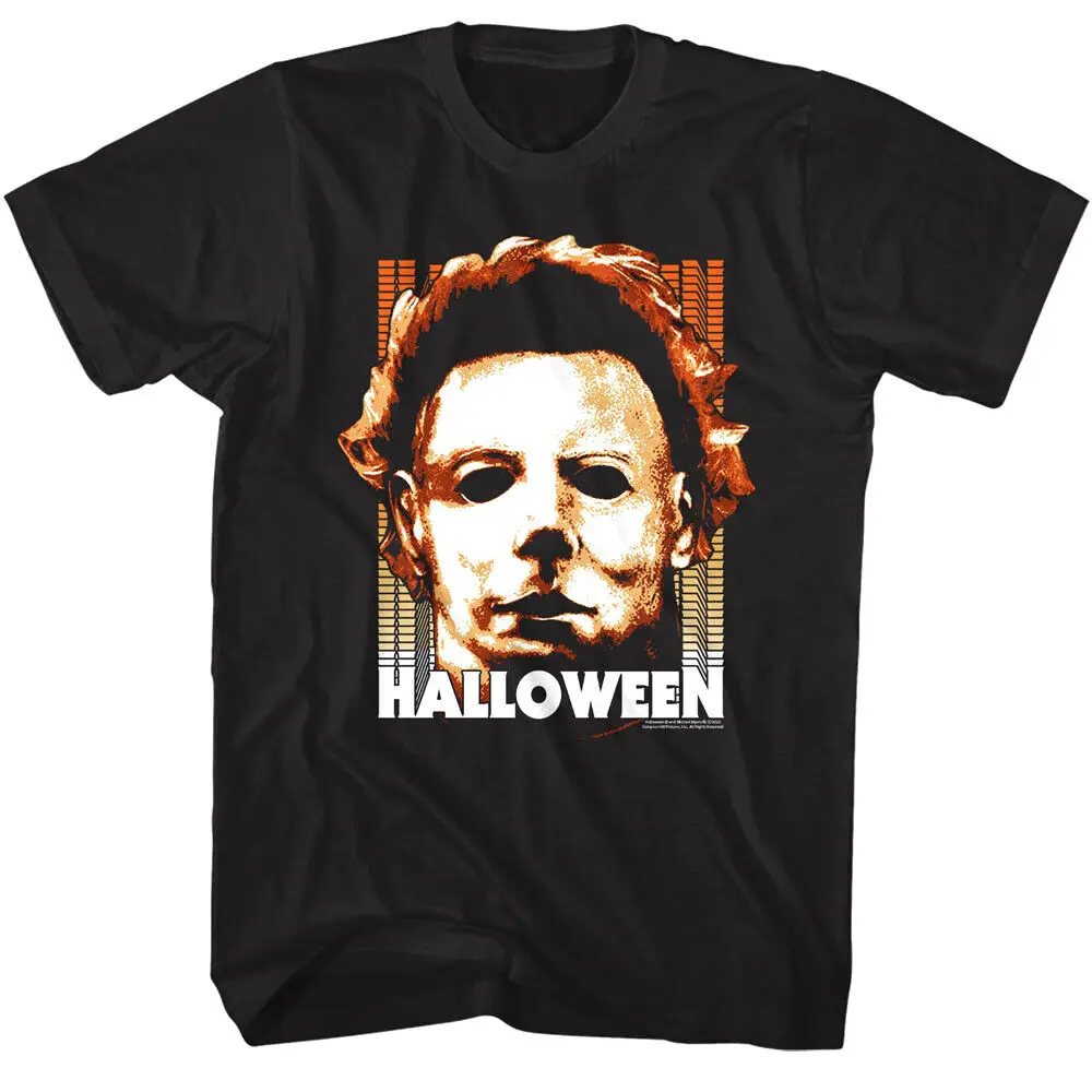 Halloween Myers Shatner Facemask Men's T Shirt Iconic Horror Movie Logo