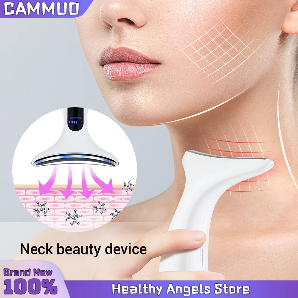 

EMS Microcurrent Chin Lifting Face Neck Beauty Device LED Photon Firming Rejuvenation Anti Wrinkle Skin Care Facial Massager