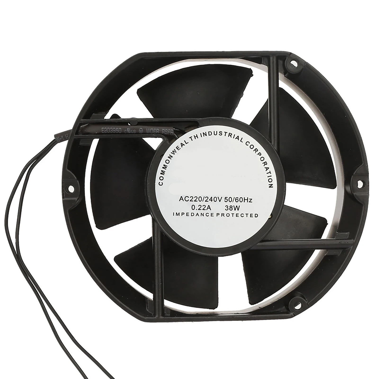 

Axial Cooling Fan, AC Axial Fan AC220V 38W Oval Ball Bearing Ventilation Cooling Fan