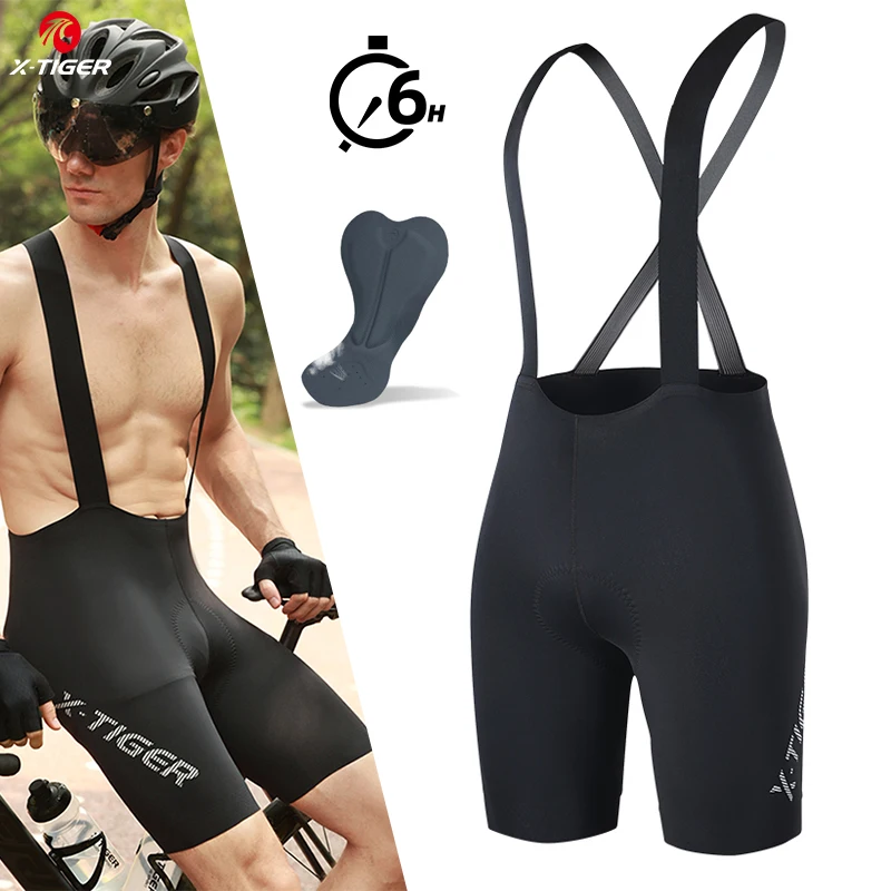 X-TIGER Cycling Bib Shorts Comfortable Breathable Bummer Cycling Shorts Quick Drying Bike Tights Sports Backpack Pants 2024