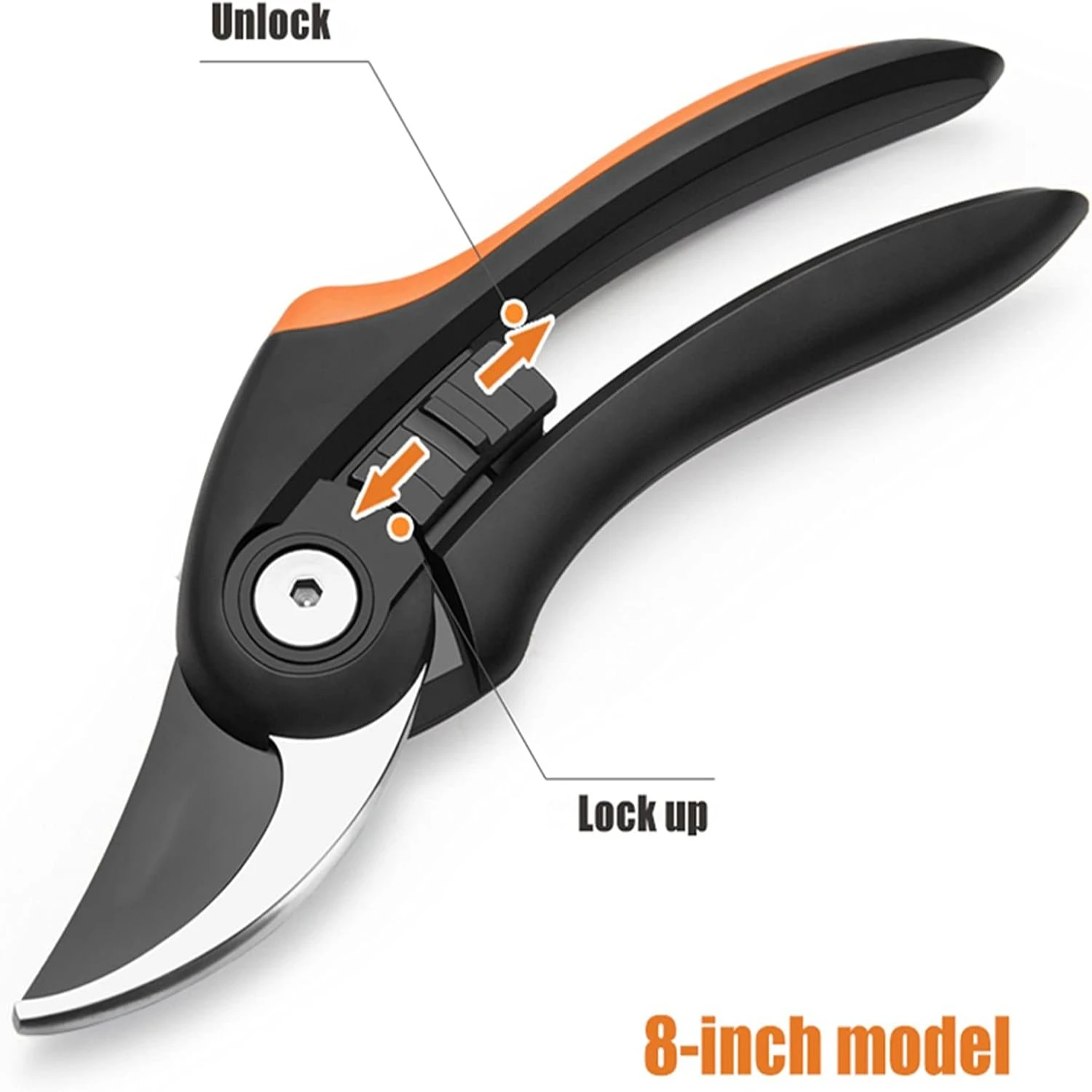 Stay comfortable and accurate while tending to your garden with these heavy-duty stainless steel pruning shears. These reliable