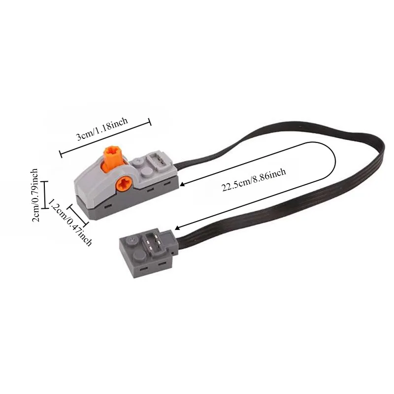 Piezas de función de potencia de alta tecnología MOC, Motor de vía de tren 88002, caja de batería, juego de Control de receptor, bloques de construcción, regalo de Navidad