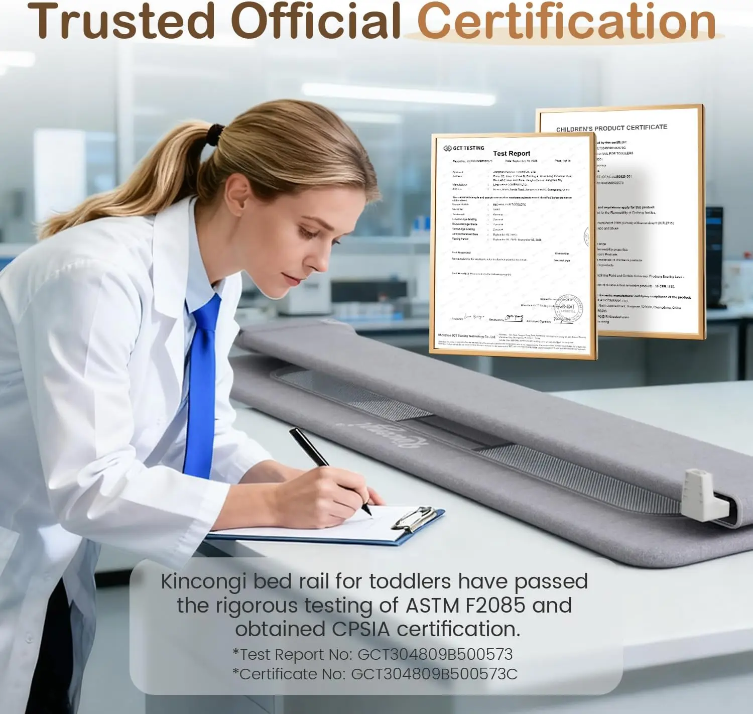 Grade de Cama para Crianças de 59 Polegadas com Base em U Larga, Protetor Respirável para Camas King, Queen, Full e Twin