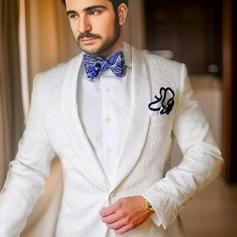 

이wana marynarka garniturowa dla mężczyzn 1-częściowy smoking pana młodego Marynarka 2024 Szalowa klapa Włoska moda Garnitur weselny W magazynie