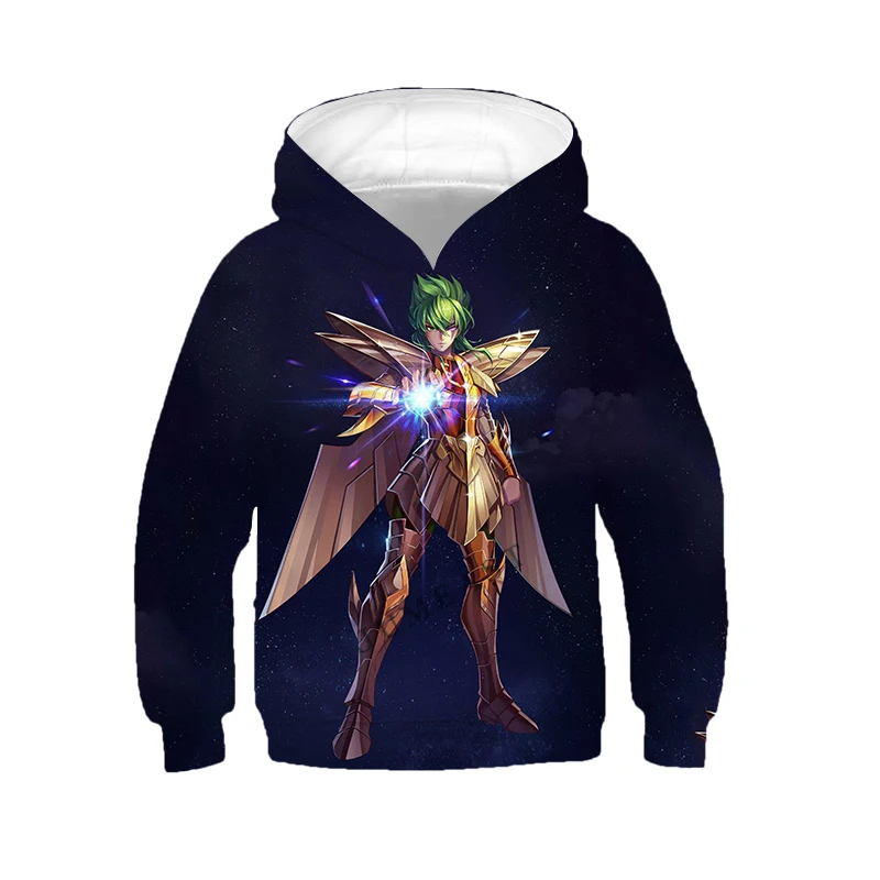 سترات بغطاء رأس للرجال والنساء بطباعة ثلاثية الأبعاد من Saint Seiya ، هودي كبير الحجم ، بلوفرات بغطاء رأس ، معاطف رياضية ، ملابس أطفال ، بلوفرات ، موضة #6