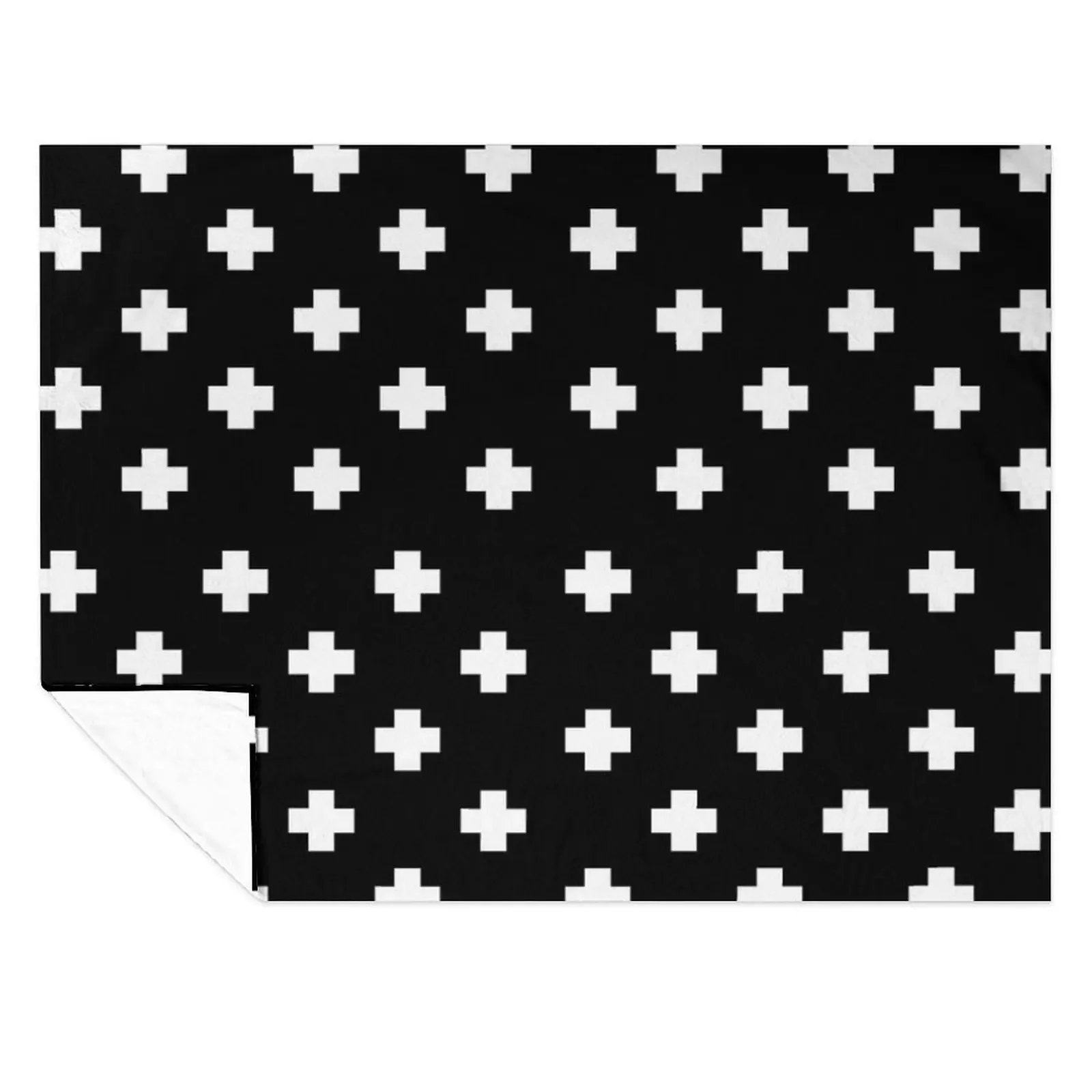 

Swiss Cross Pattern Throw Blanket Bed Fashionable Tourist heavy to sleep Single Blankets