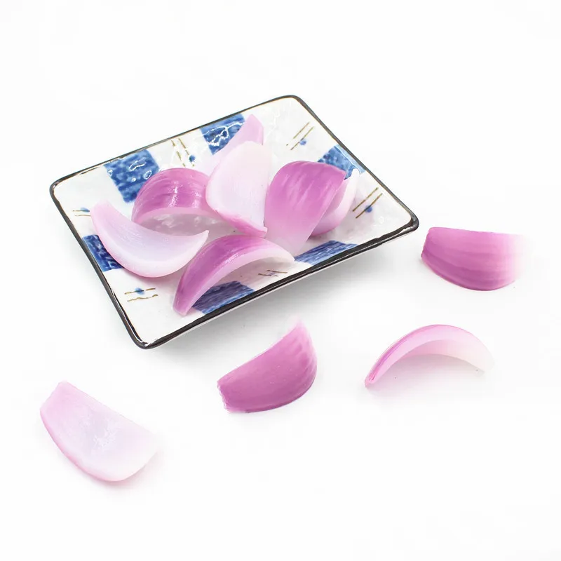 

Simulated Onion Slices Round Hot Pot Vegetable Models Accompanied Dish Decorations Home Decor Props For Home Play Decor