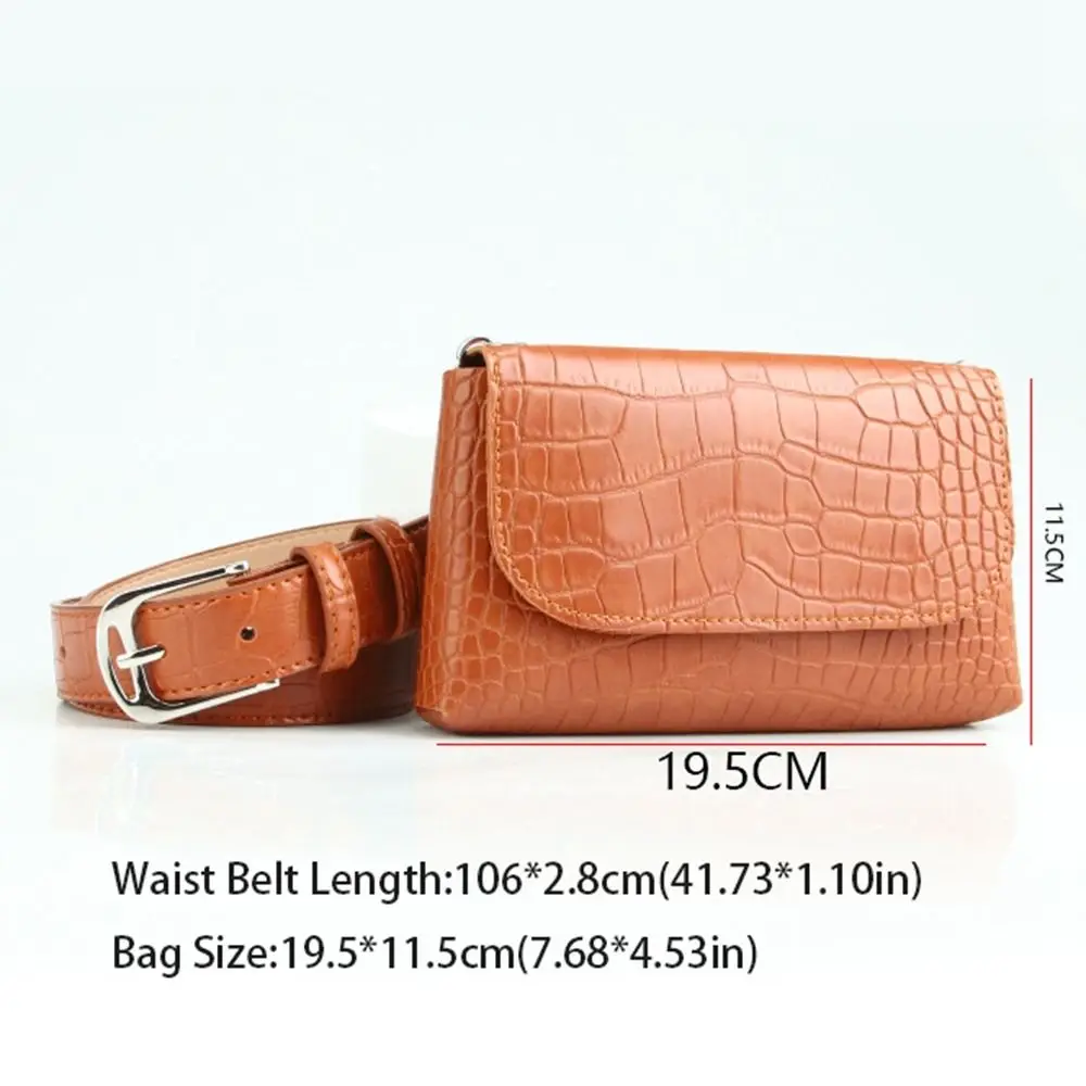 Ins الكورية نمط المرأة الخصر حقيبة انفصال محفظة حزام المغلف الخصر حقيبة بولي بلون بلون المرأة حقيبة بحزام المرأة