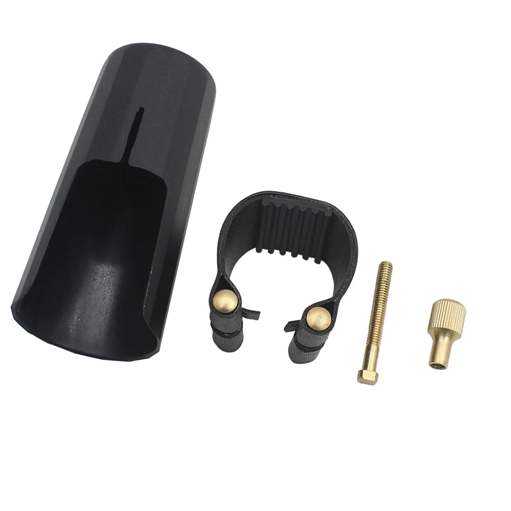 Mouthpiece Ligature Fastener + Mouthpiece Cap for Alto Sax Saxophone Mouthpiece Parts