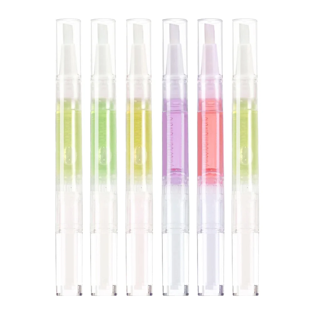 

6pcs Nourishing Cuticle Repairing For Manicure Care Nail Art Essential Oil Pen Nail Treatment Oil Pen Durable