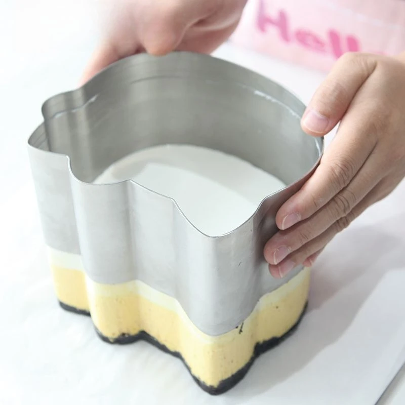 Kawaii Sanrio Hello Kitty Mousse Ring Cake Mold 3Pcs Set Kitchen Baking Mould 4 6 8 Inch for Dessert Making Cartoon Lovely Cute