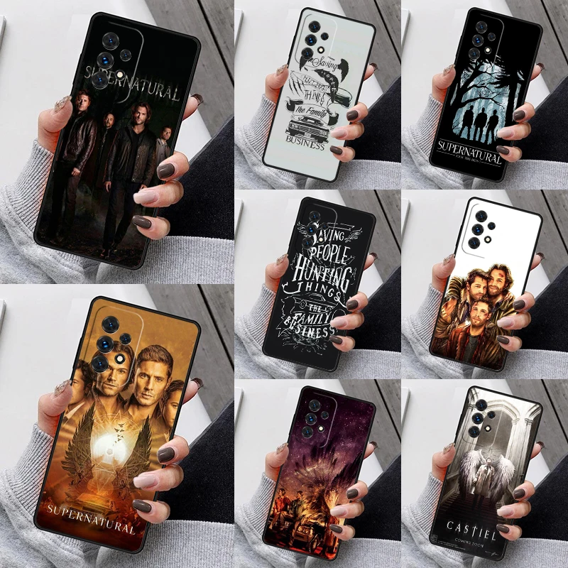 Supernatural TV Show Phone Case For Samsung Galaxy S23 S21 S20 FE S24 S22 Ultra Note20 S10 S9 S8 Plus A40 A52 A12 A13 A53