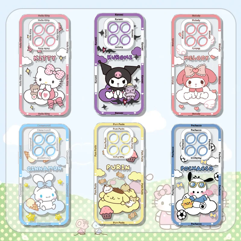 Funda Sanrio Cinnamoroll Pochacco para Xiaomi Redmi 15 15C 14C 14R 13 13X 12 12C 13C 10 10A 10C A5 A4 A3 Pro Turbo 5 Max 4 3 4G 5G