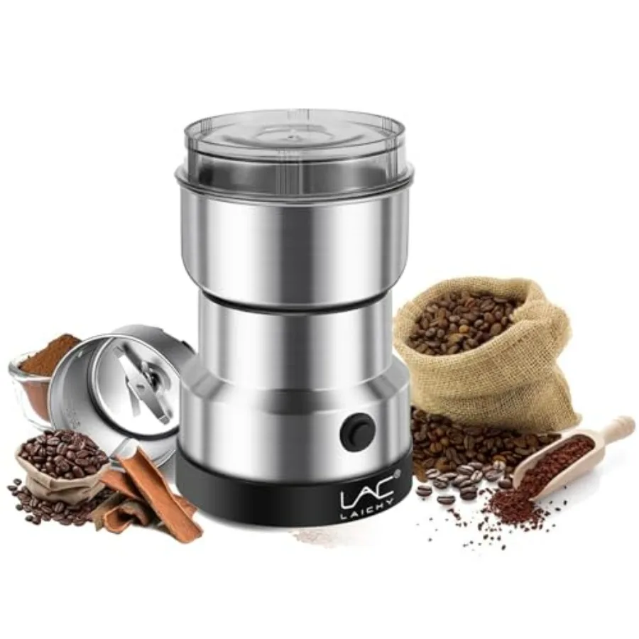 

Coffee Grinder Electric and Spice Grinder, 150W Fast Grinding with Stainless Steel Blades for Coffee Beans, Spices, Seeds, Herb