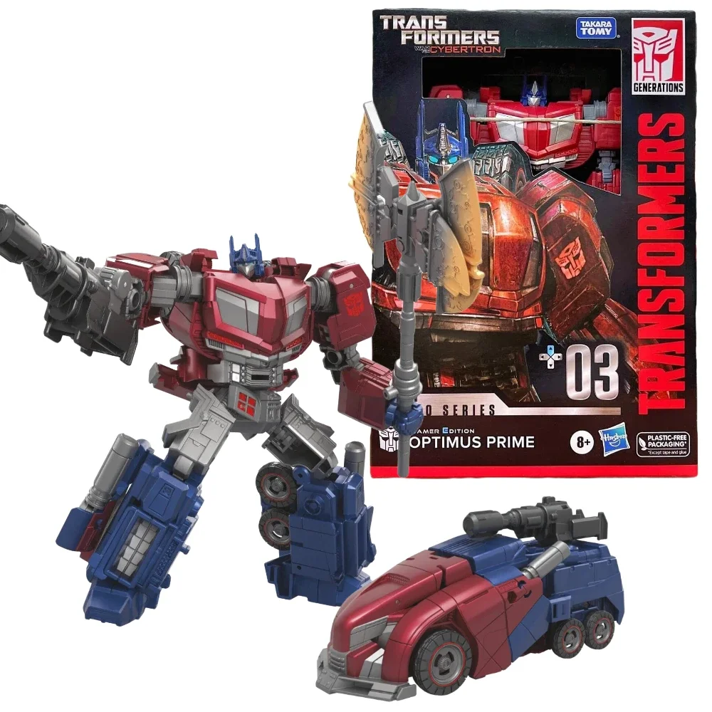 In Stock Transformers Studio Series Gamer Edition 003 SS GE03 Voyager Optimus Prime Action Figure Model Toy Hobby Gift