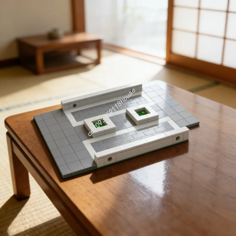 165 peças MOC, Blocos de Construção para Paisagismo Urbano Modular, Modelo de Calçada para Pedestres, Presente de Natal, Brinquedos de Construção, Ideia Criativa