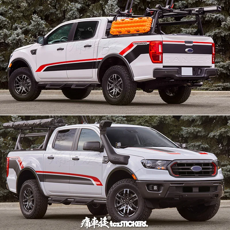 

New Pickup Truck Sticker Custom Dedicated Vinyl Body Side Hood Car Decal Film FOR Ford ranger Raptor F150