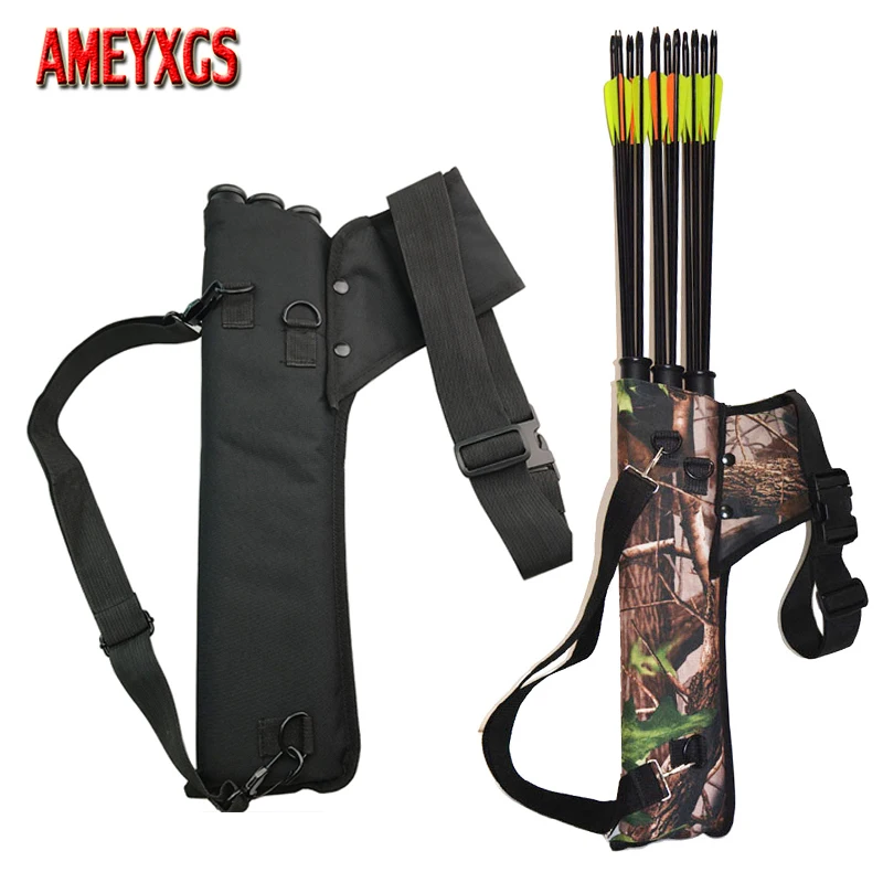 

Archery 3 Tube Arrow Quiver Oxford Cloth Archery Bag Adjustable Belt for Right Hand Bow Hunting Arrow Case Shooting Accessories