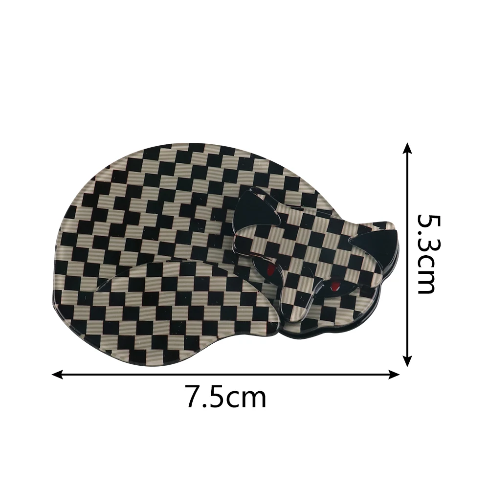 FishSheep Acrylic Fox Cat Brooch Women Resin Cute Animal Big Brooches Pins Jewelry Unisex Clothing Accessories Gifts