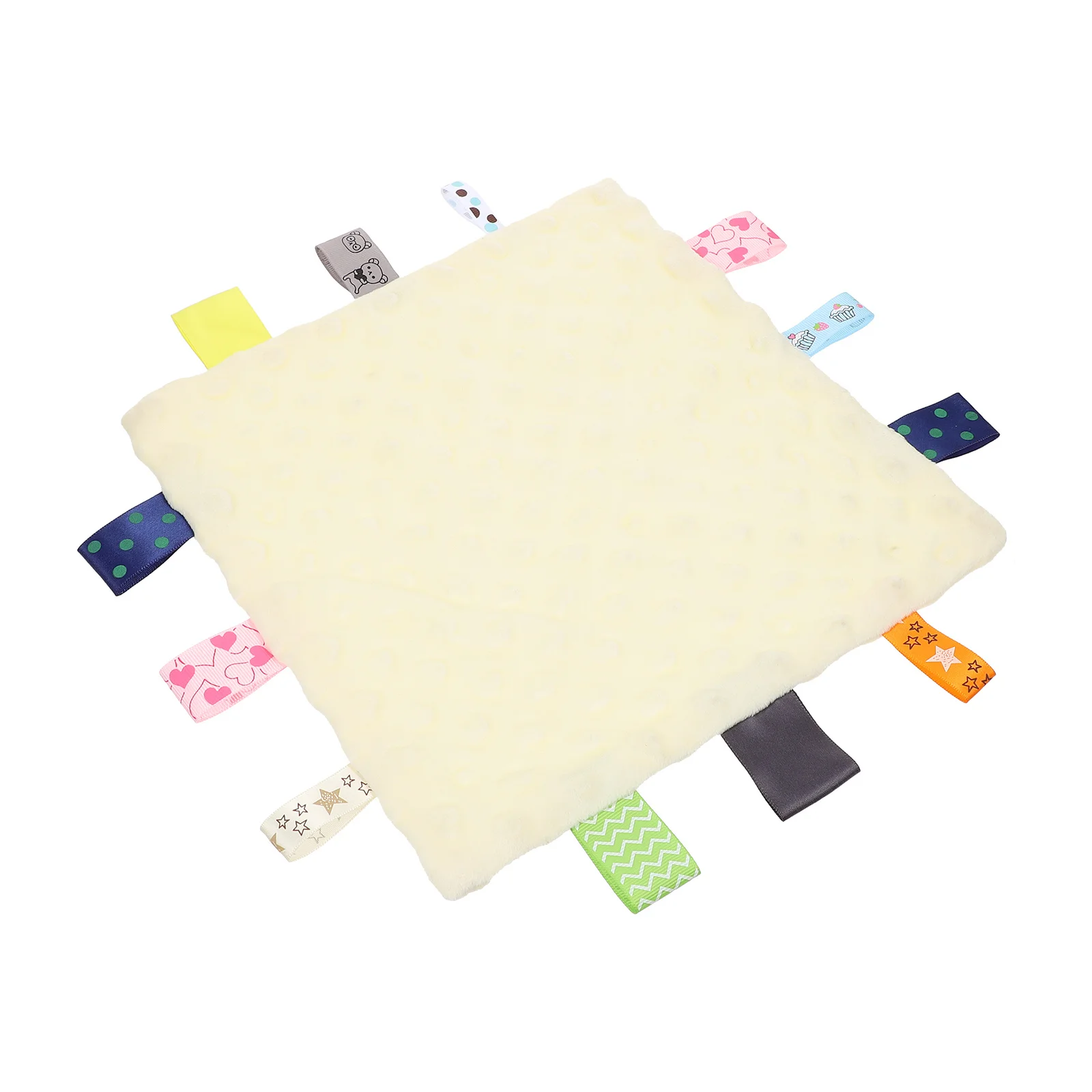 Baby Pacifying Handdoek Cartoon Tag Ontwerp Rustgevende Afvegen Gezichtshanddoek Voor Pasgeboren Baby Peuter Absorberend Speeksel Bijten