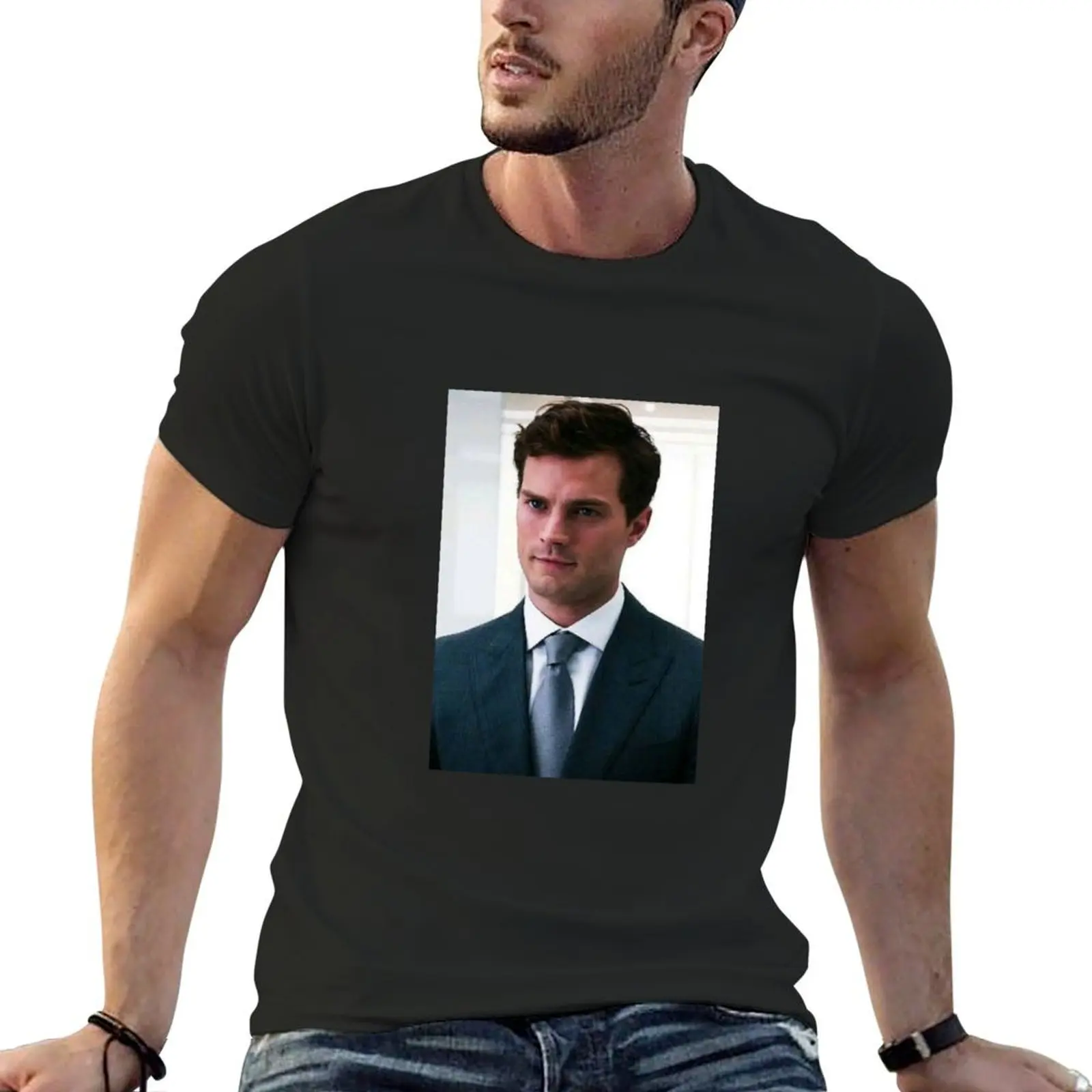 

Jamie Dornan T-Shirt plain summer tops graphic t shirt vintage cotton graphic tees mens graphic t-shirts pack