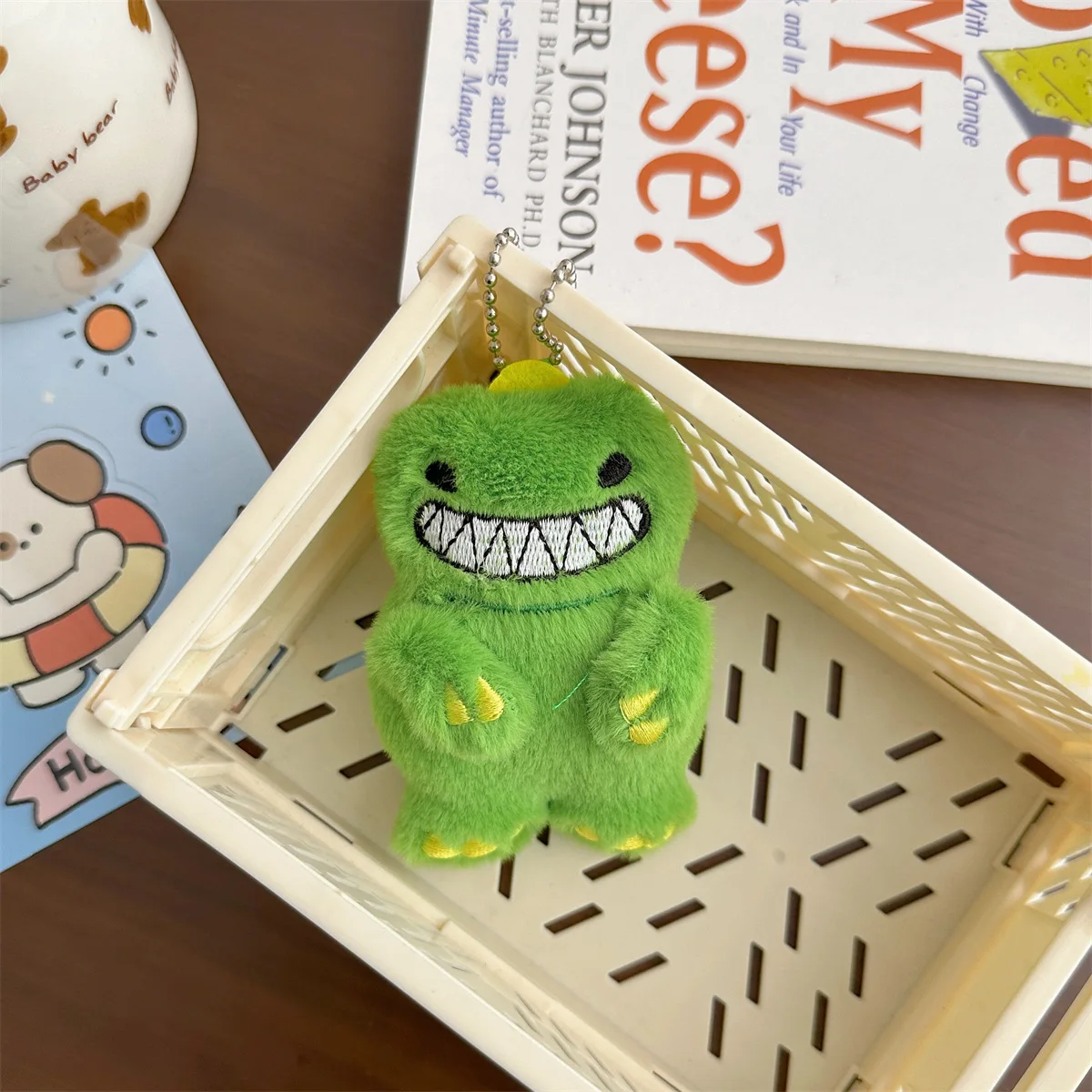 จี้รูปไดโนเสาร์ขนาดเล็ก2024ขนาดเล็กใหม่พวงกุญแจ boneka mainan ตุ๊กตาสัตว์น่ารักเครื่องประดับตุ๊กตาของขวัญคริสต์มาสสำหรับเด็ก