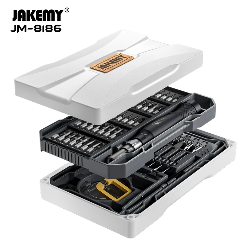 JAKEMY JM-8186 83 w 1 zestaw wkrętaków precyzyjnych wielofunkcyjne bity magnetyczne śrubokręt do smartfonów narzędzia do naprawy komputera